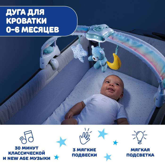 Мобиль для кроватки Chicco Радужное небо — изображение 3