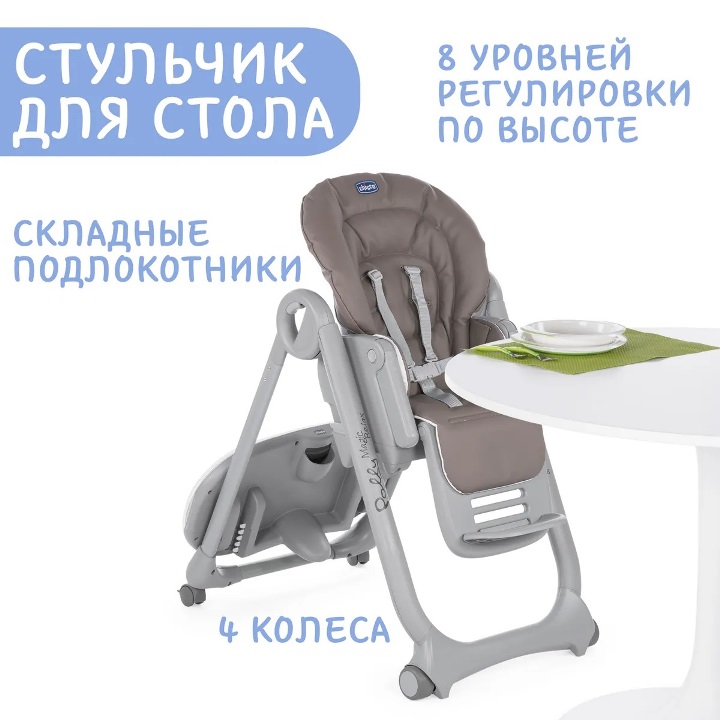 Стульчик для кормления Chicco Polly Magic Relax — изображение 9